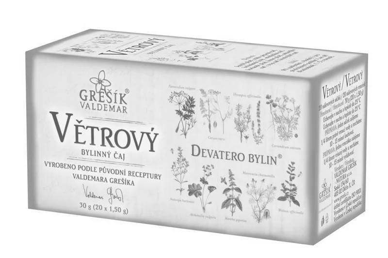 Grešík Devatero bylin Čaj Větrový 20x1,5g